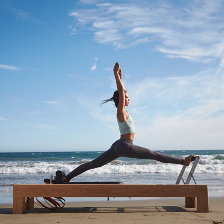 woman on reformer