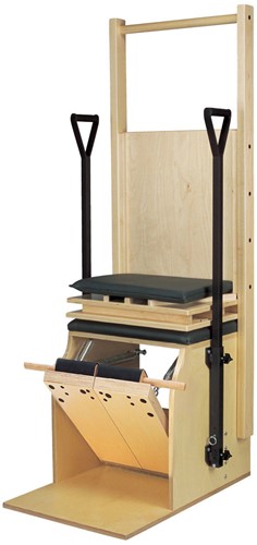 Split Pedal High/Low Combination Chair - Baltic Birch, Black-2