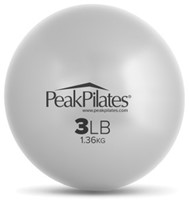 Peak Pilates® Weighted Ball - 3LB / 1.4KG Silver