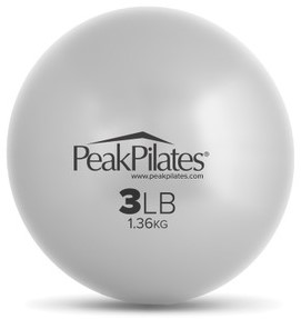 Peak Pilates® Weighted Ball - 3LB / 1.4KG Silver