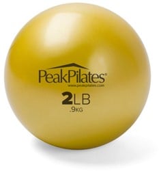 Peak Pilates® Weighted Ball - 2LB / 0.9 KG Yellow 