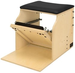 Single Pedal Low Chair -  Baltic Birch, Black