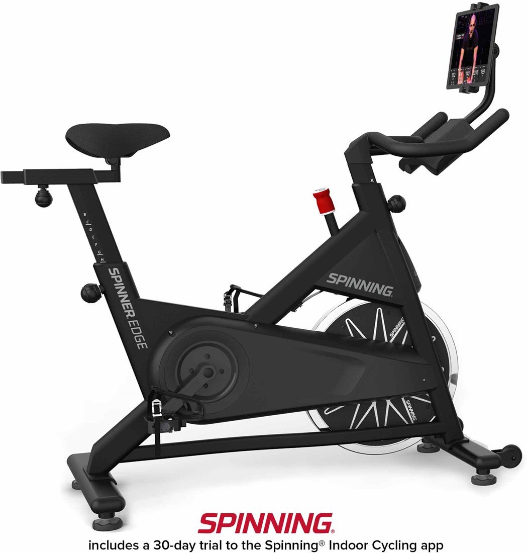 SPIN Edge Spinner Fahrrad mit Tablet Halterung und doppeltem Wasserflaschenhalter