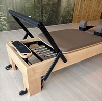 Holz Fit™ Reformer inkl. Long/Short Box & Non-Slip Mat in Mokka-2